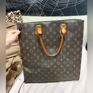 Used brown Louis Vuitton tote bag